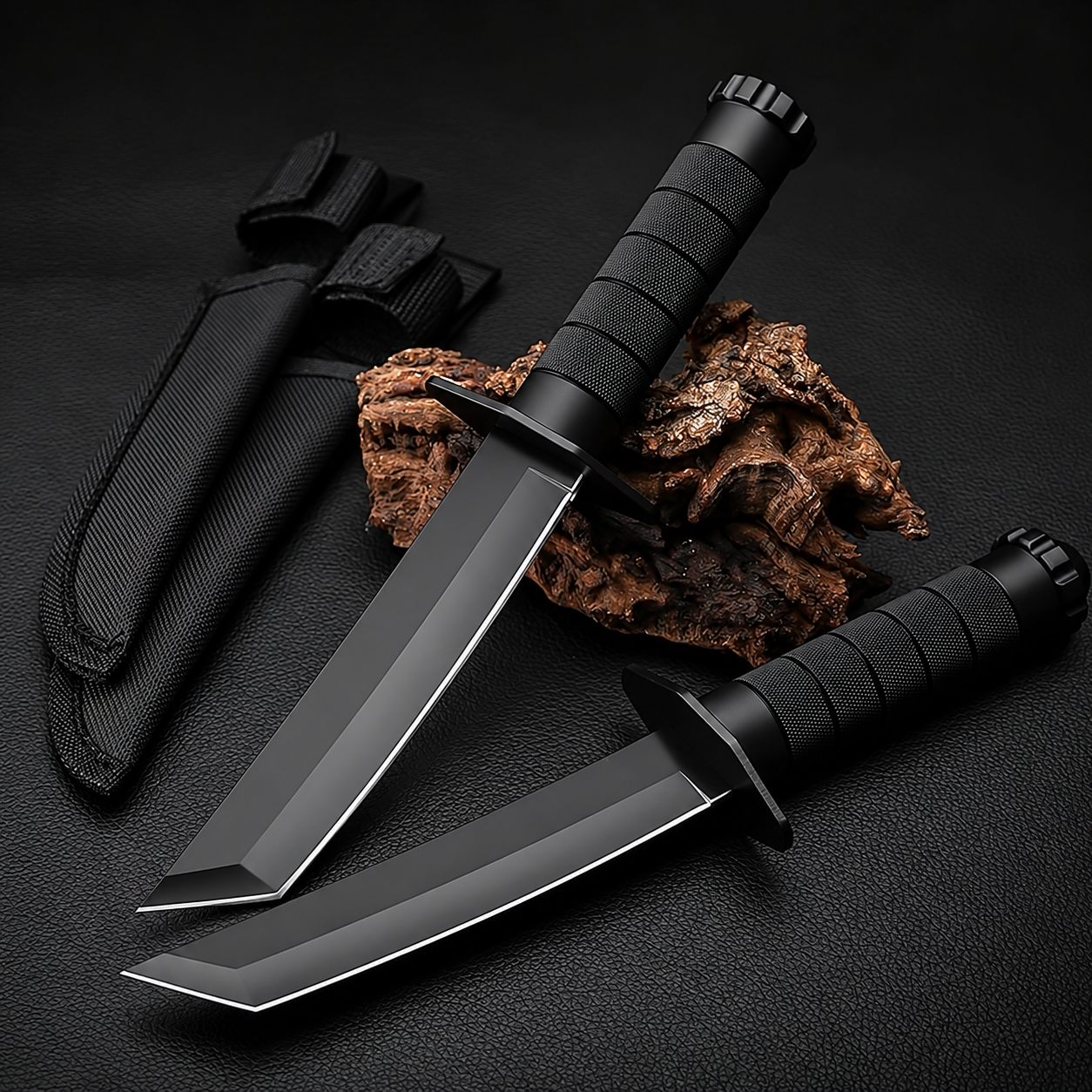 BISONBERG Kitchen Knife/Utility Knives for Kitchen Home & Office Use Ideal for Portable, Travel - Black (Manual) with Mini cooling towel