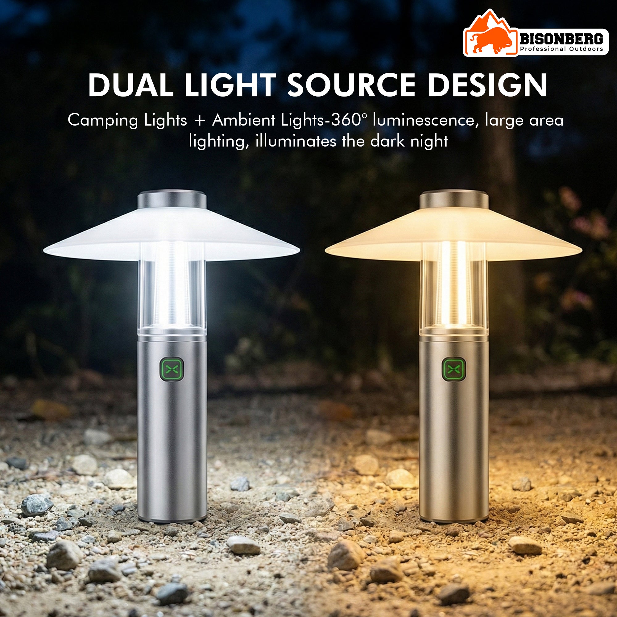 Rechargeable Camping Lamp with Shade – Portable LED Outdoor Light image 2