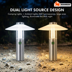 Rechargeable Camping Lamp with Shade – Portable LED Outdoor Light image 2