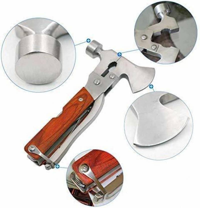 Aluminium- Multi-Tool 16-In-1 Upgraded Axe Hammer For Outdoor Adventures image 4