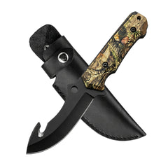 Bisonberg Tactical Fixed Blade Hunting Knife with Sheath | Outdoor Camping & Survival Knife