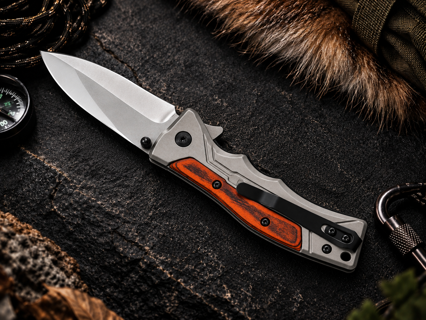 BISONBERG Premium Multi-functional Folding  Pocket knife for camping,hiking, and outdoor|