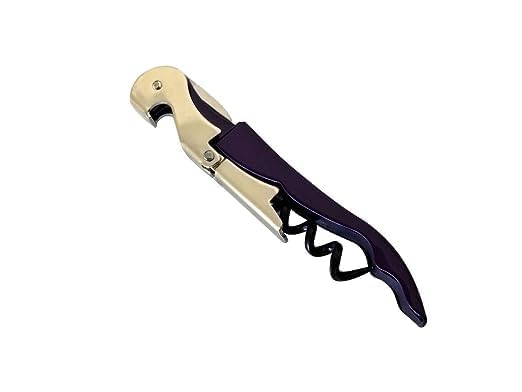 Metal Double Hinged Restaurant Waiter Quality Compact Corkscrew with Foil Cutter. image 2