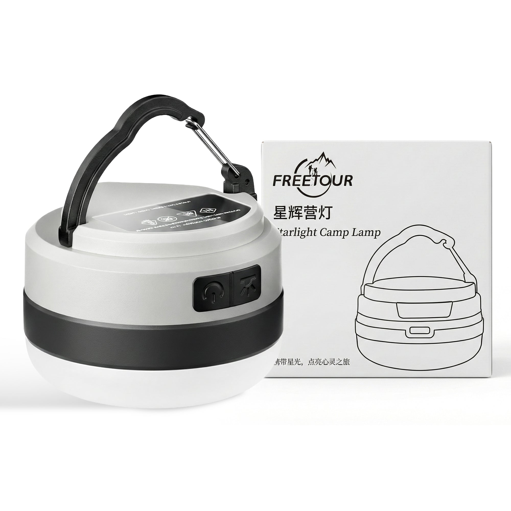 Bisonberg LED Camping Lantern – Portable Hanging Tent Light with 3 Modes (Battery Powered) image 0