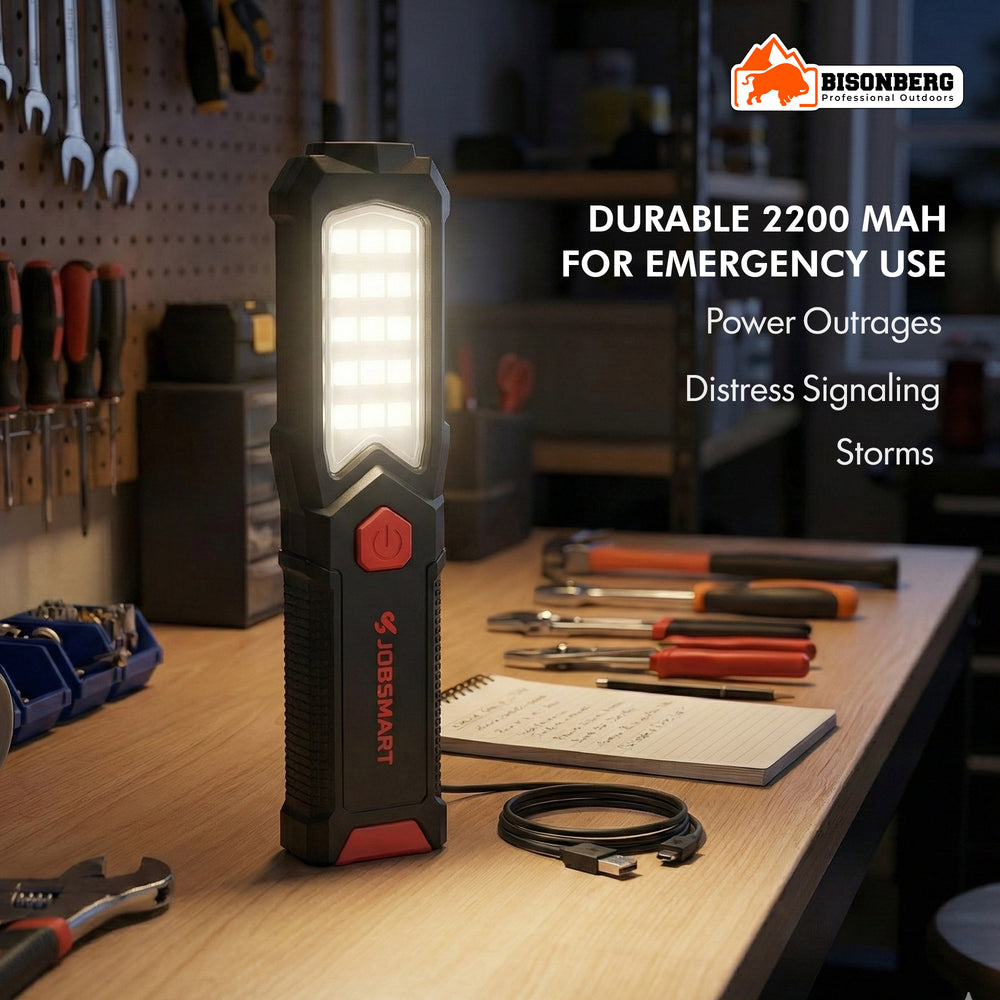 Rechargeable LED Work Light – Portable Magnetic COB Flashlight image 1