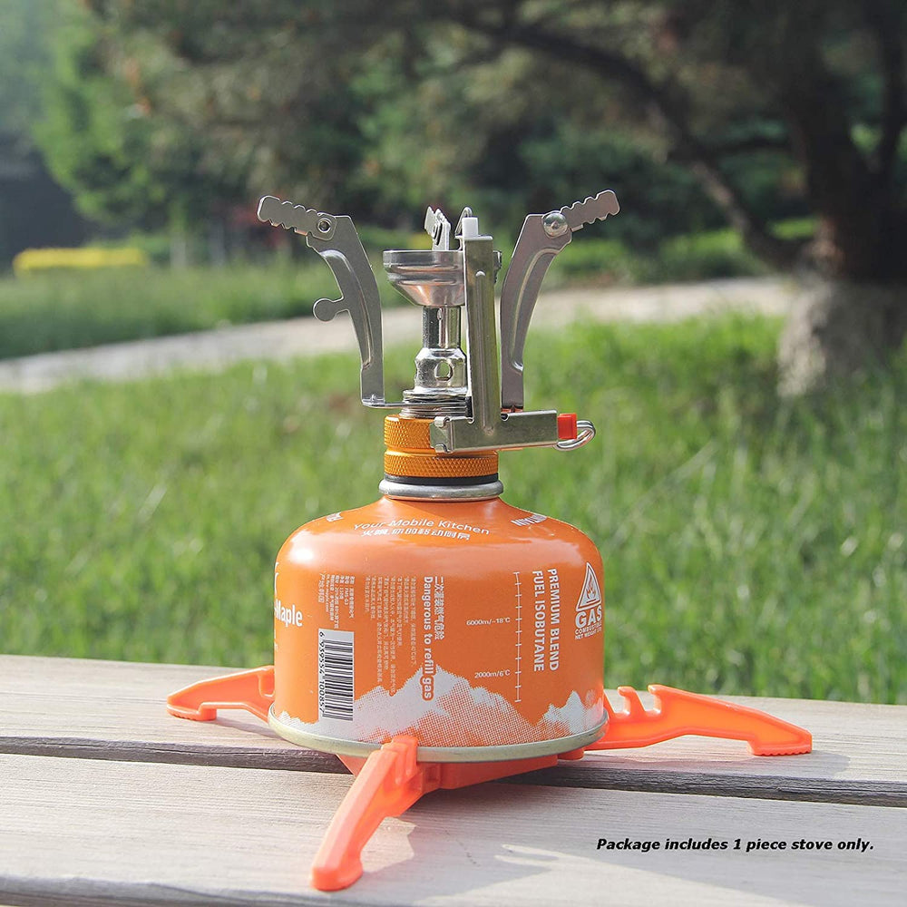 Portable Stove | Butane Gas Burner | Camping, Hiking, Picnic | Stainless Steel Body | Folding Furnace image 1
