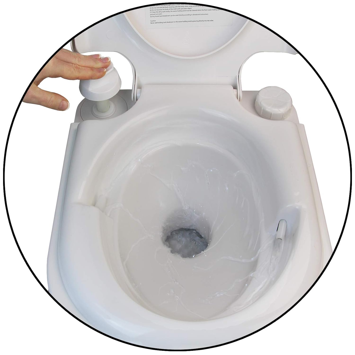 Portable Camping Toilet with Lid – Compact Travel & Outdoor Commode image 2