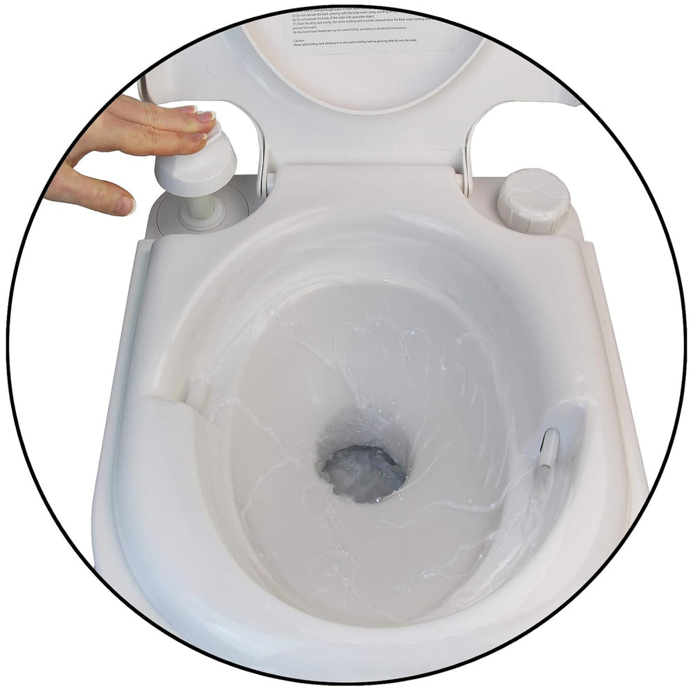 Portable Camping Toilet with Lid – Compact Travel & Outdoor Commode image 2