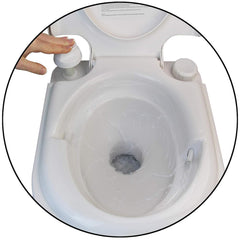 Portable Camping Toilet with Lid – Compact Travel & Outdoor Commode image 2