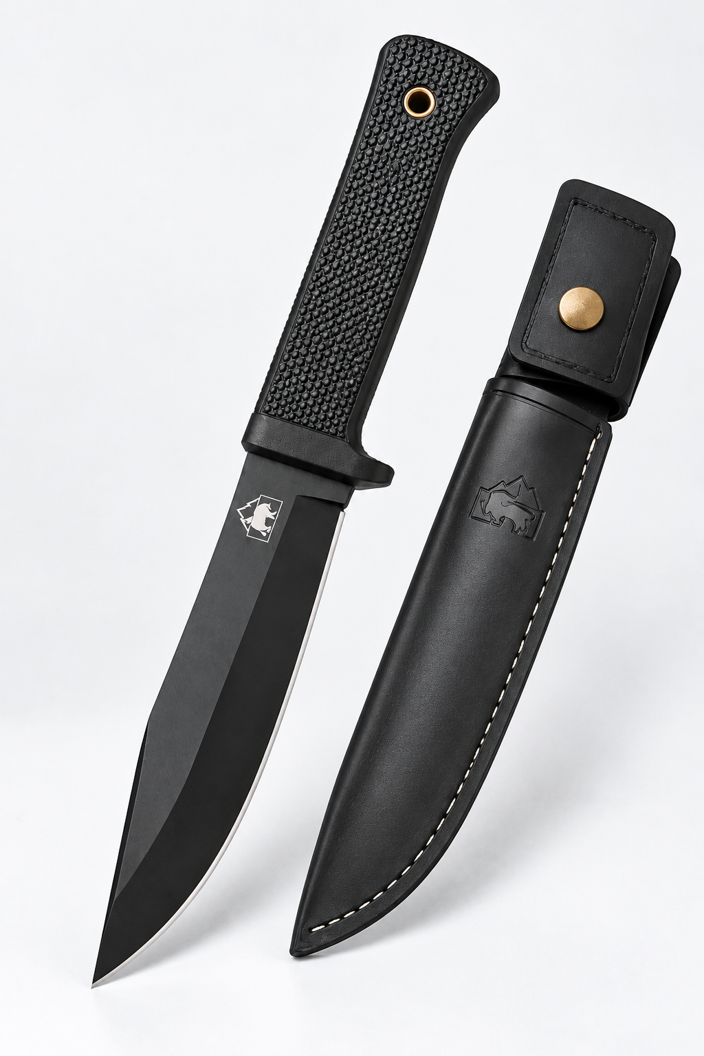 Fixed Blade Tactical Knife with Sheath | Heavy Duty Survival Knife for Camping, Hunting & Outdoor Use – Bisonberg
