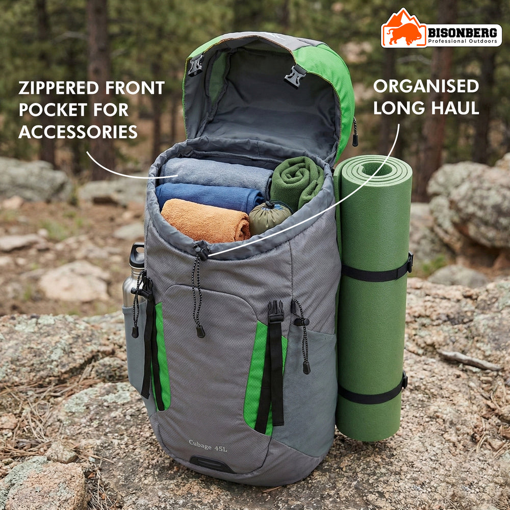 45L Hiking Backpack Waterproof Travel Rucksack – Lightweight Trekking & Camping Bag image 1