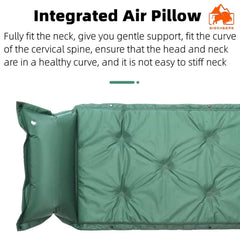 Camping Outdoor Single Foldable Roll Up Memory Foam Sleeping Pad Air Bed Self Inflatable Camping Mattress for Tent, Multicolour image 3