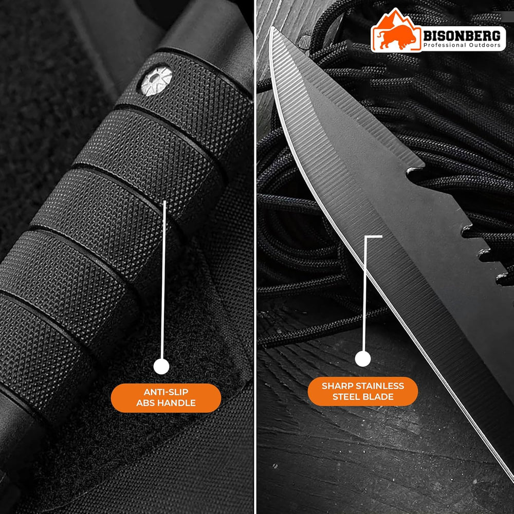 BISONBERG Kitchen Knife/Utility Knives for Kitchen Home & Office Use Ideal for Portable, Travel - Black (Manual) with Cover image 5