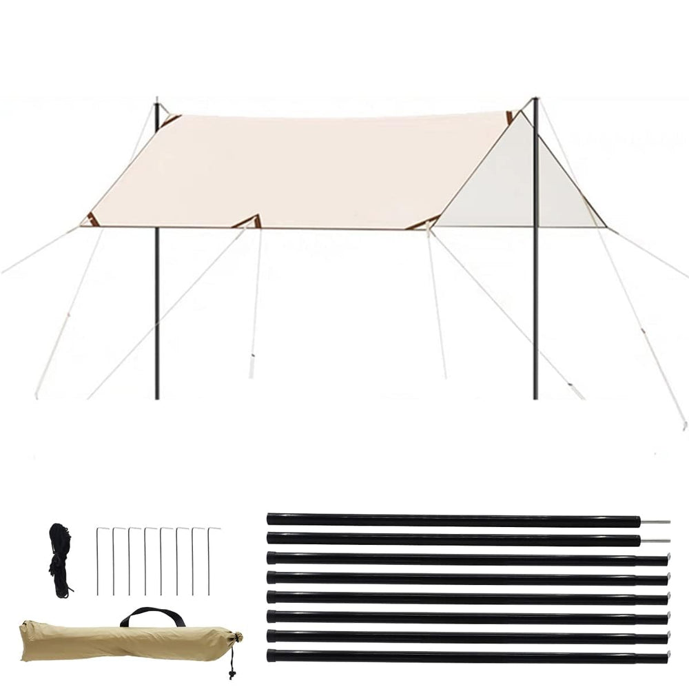 3 * 3m Canopy Tent Kit for Outdoor Camping, Gazebo with Assembly Accessories, UPF 50+ Sunshade Camping Tent for Camping, Gazebo Canopy Outdoor Tent, Portable & Heavy Duty Waterproof Tent image 0