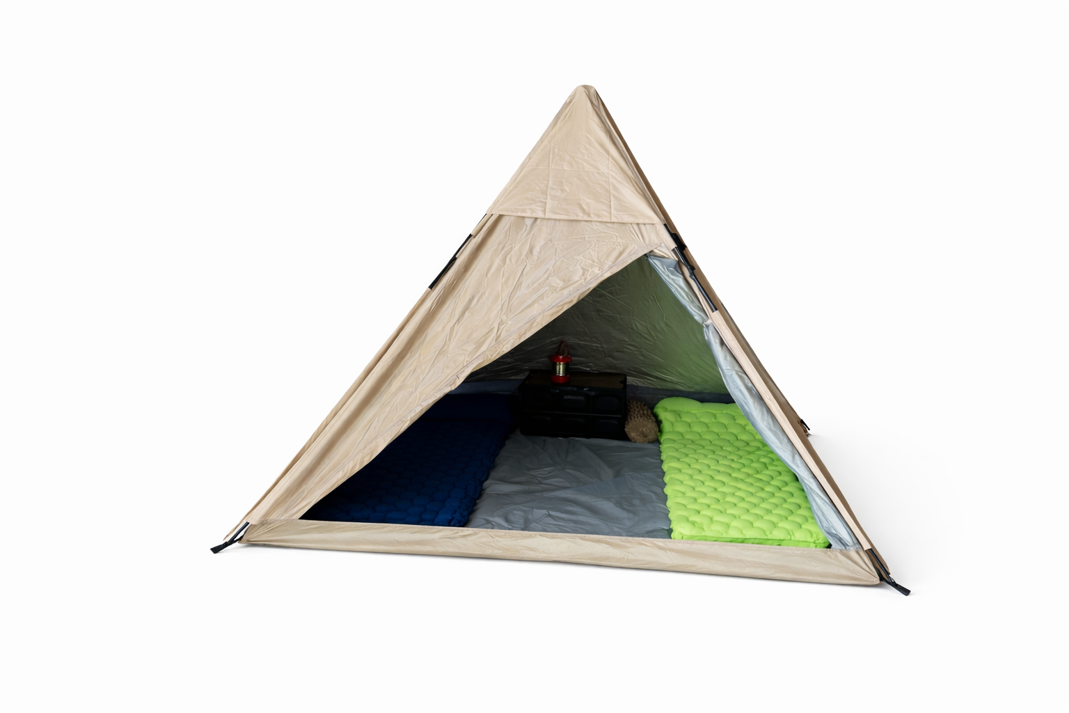 Bisonberg A-Frame Waterproof Camping Tent for 2-3 Person | Lightweight Outdoor Trekking & Hiking Shelter | Easy Setup Pyramid Tent image 0