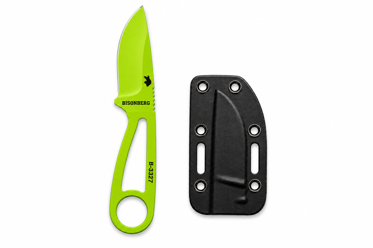 BISONBERG |Fixed Blade, Skeleton handle Knife| Heavy Duty Survival Knife For Camping,Hunting & Outdoor Use