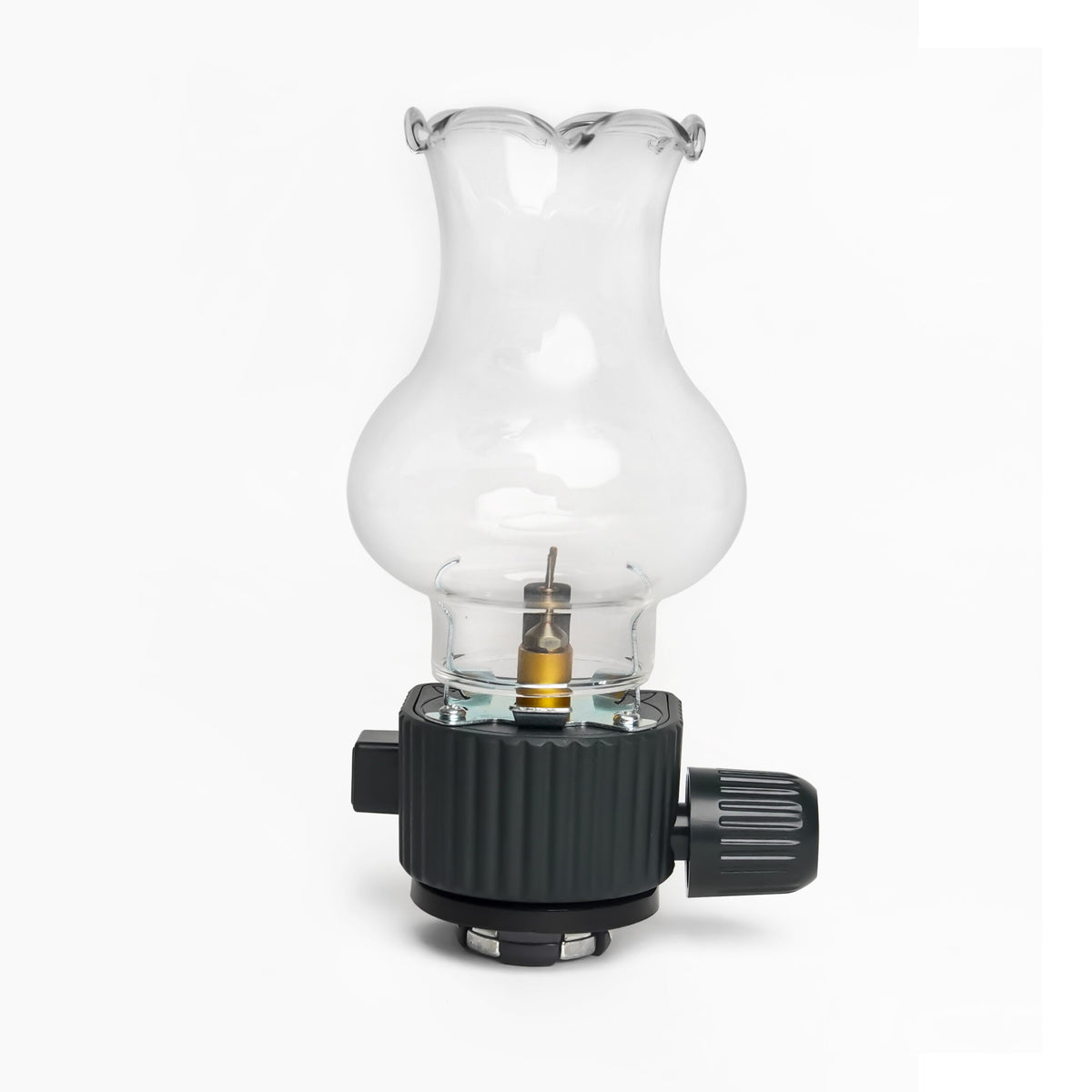 BisonBerg Vintage-Style Gas Camping Lantern – Adjustable Flame Lamp for Outdoor Use with Glass Globe and Refill Valve image 0