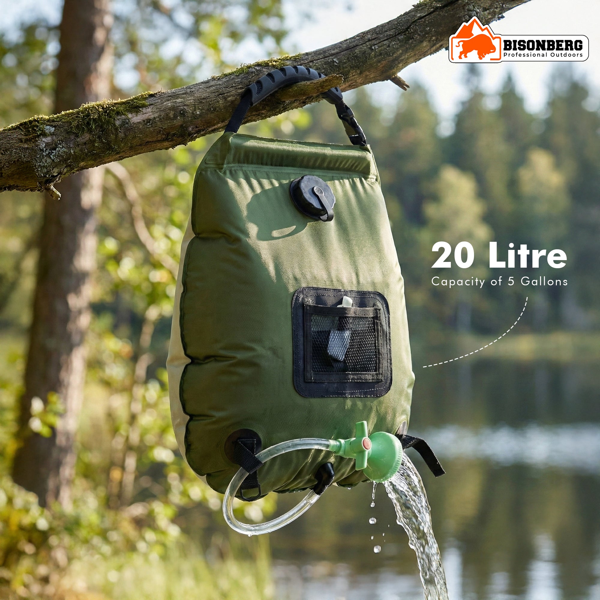 Portable Camping Shower Bag – Outdoor Heated Water Shower image 1