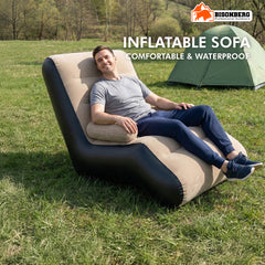 Inflatable Lounge Chair – Portable Comfortable Indoor & Outdoor Sofa image 1