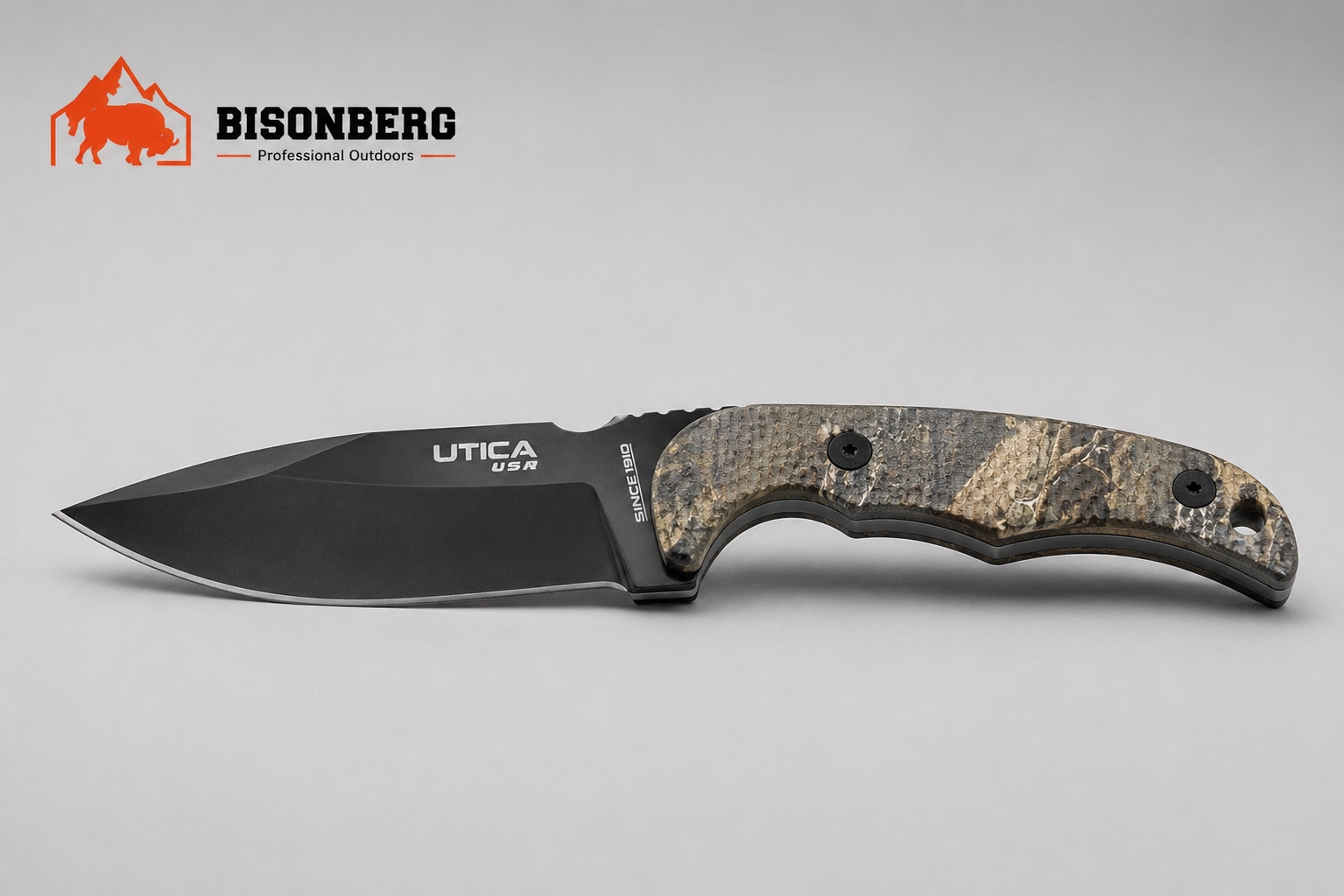 Bisonberg|BISONBERG Premium Refurbished  Fixed Blade Kitchen & Adventure Outdoor Camping Knife