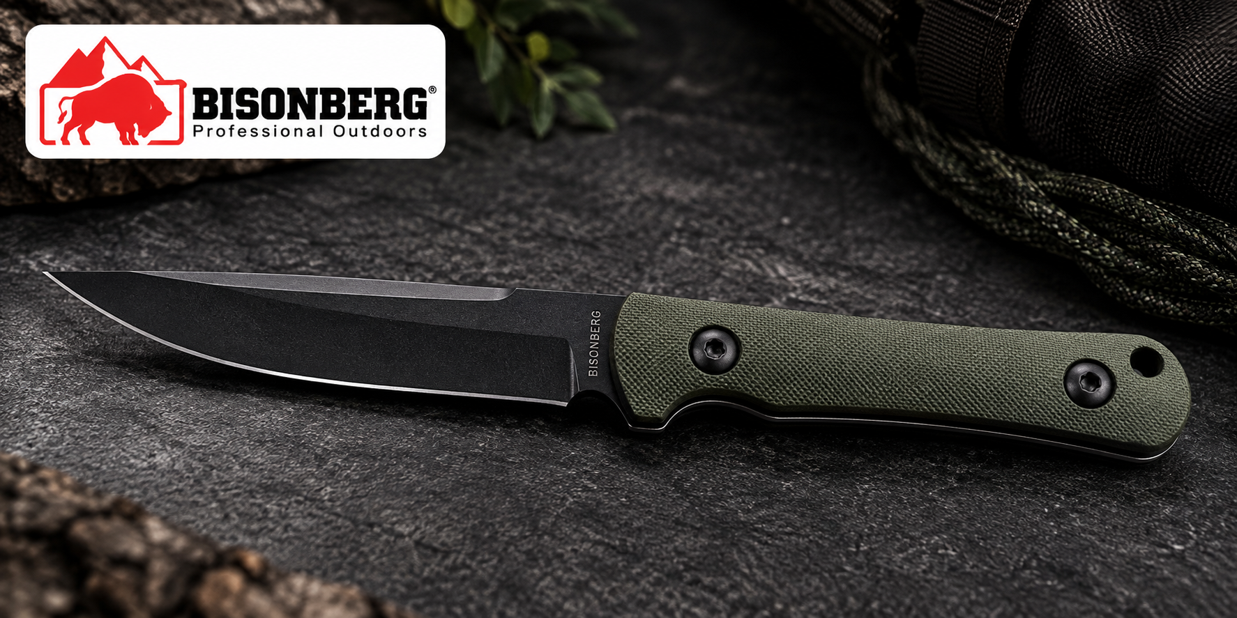 BISONBERG |Professional Refurbished Fixed Blade , Rugged • Reliable • Adventure And Camping, Outdoor knife