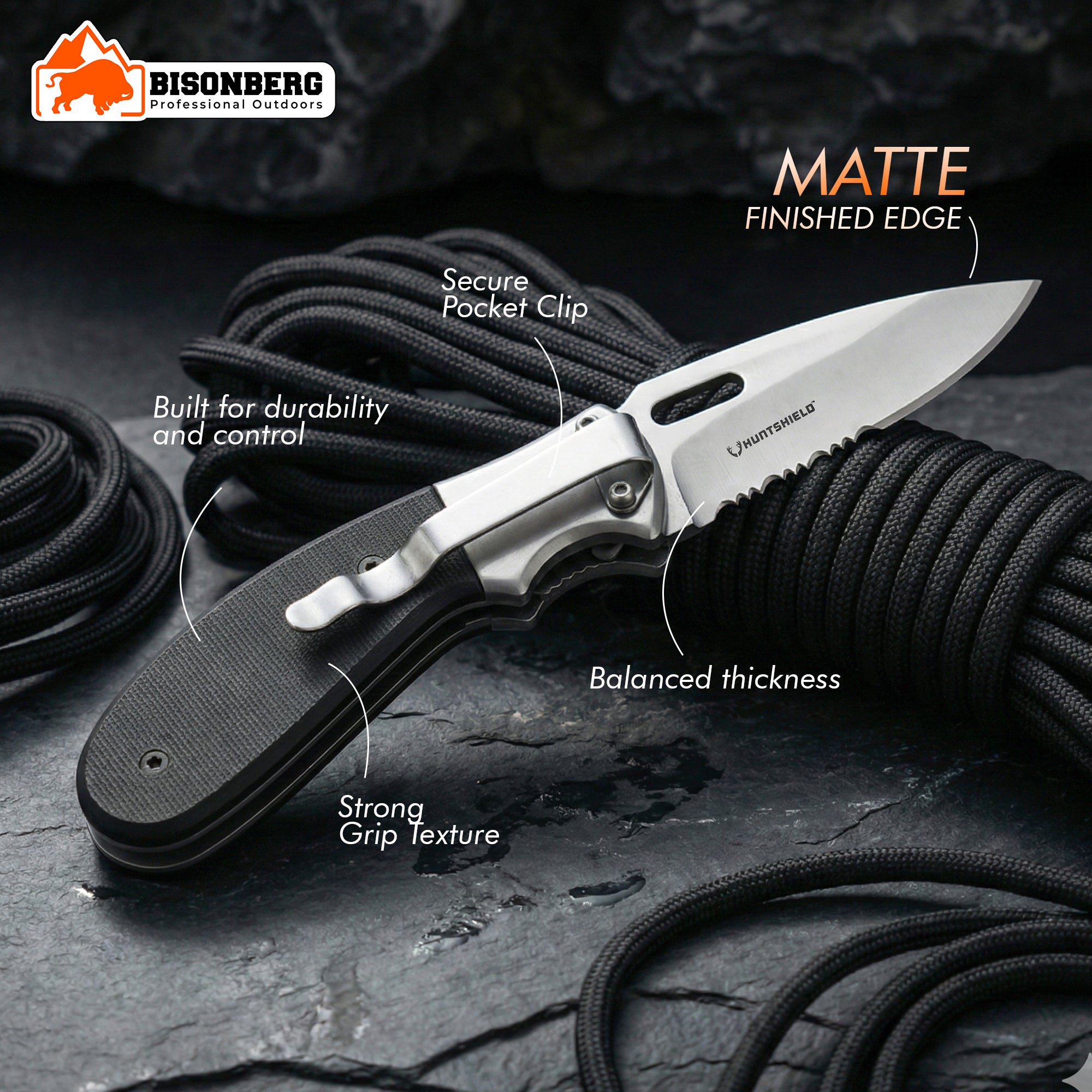 Stainless Steel Folding Pocket Knife – Outdoor Camping & Utility Tool image 1