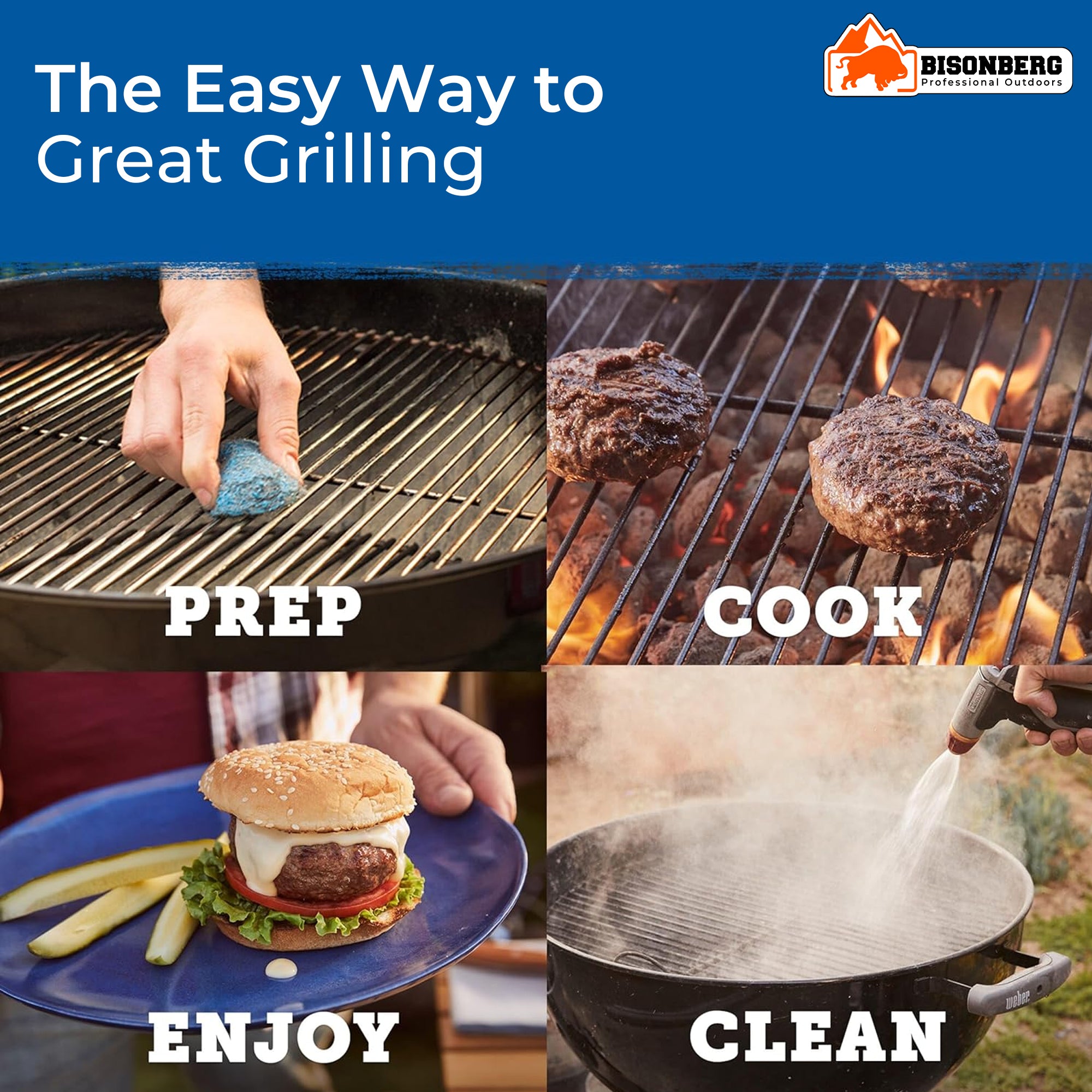 Bisonberg BBQ Charcoal Briquettes – 1KG | Long-Lasting Heat for Outdoor Grilling & BBQ image 4