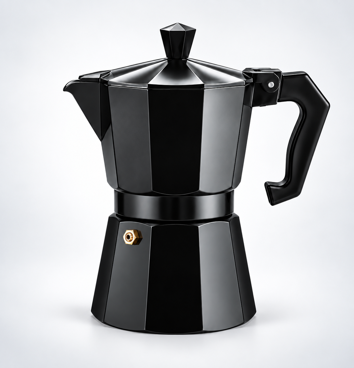 BISONBERG|Aluminium Espresso Coffee Maker, Moka Express 1 Cups Espresso Maker/Percolator/Stovetop/Filter Coffee Maker for Italian Mocha Coffee Moka Pot