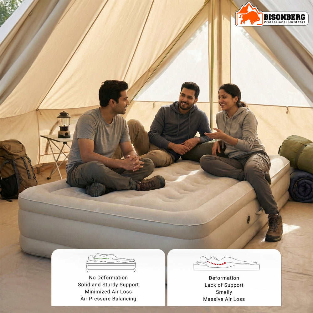 Inflatable Air Mattress with Built-In Pump – Comfortable Camping Bed image 4