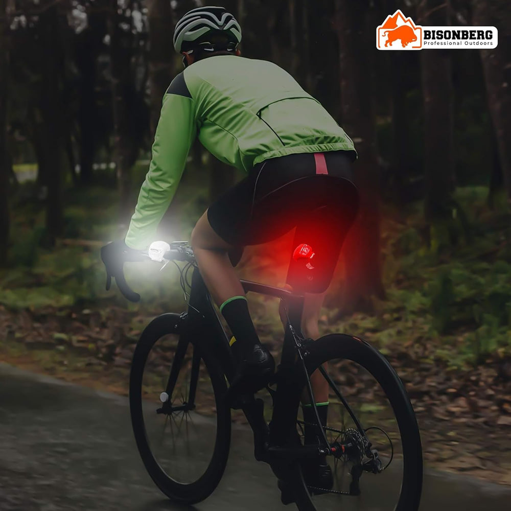 Bisonberg LED Bicycle Light Set, Front Headlight and Tail Light with Motion Sensor, 2 Pack image 5