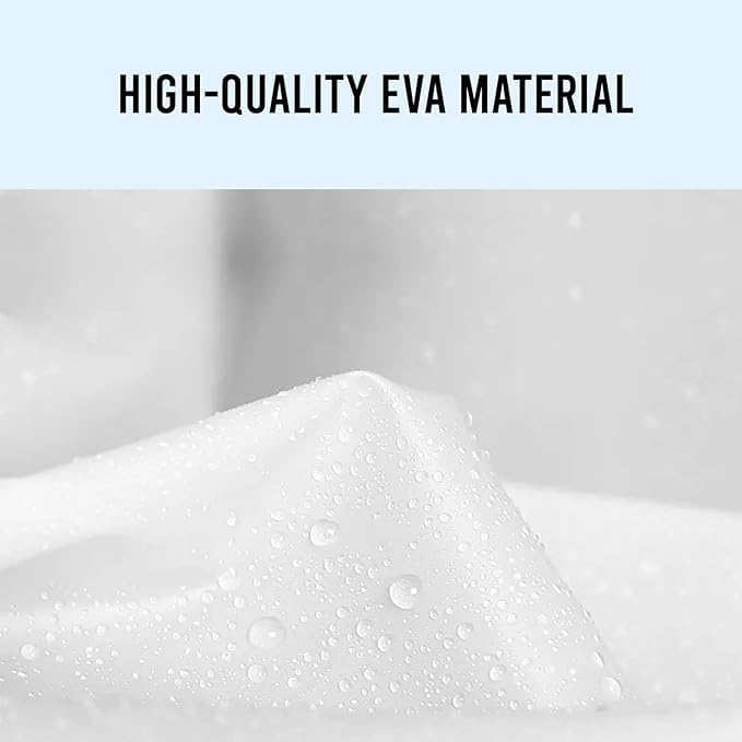Rain Coat For Men & Women Universal Raincoat Knee Length waterproof hooded translucent eva Multicolour XL image 4