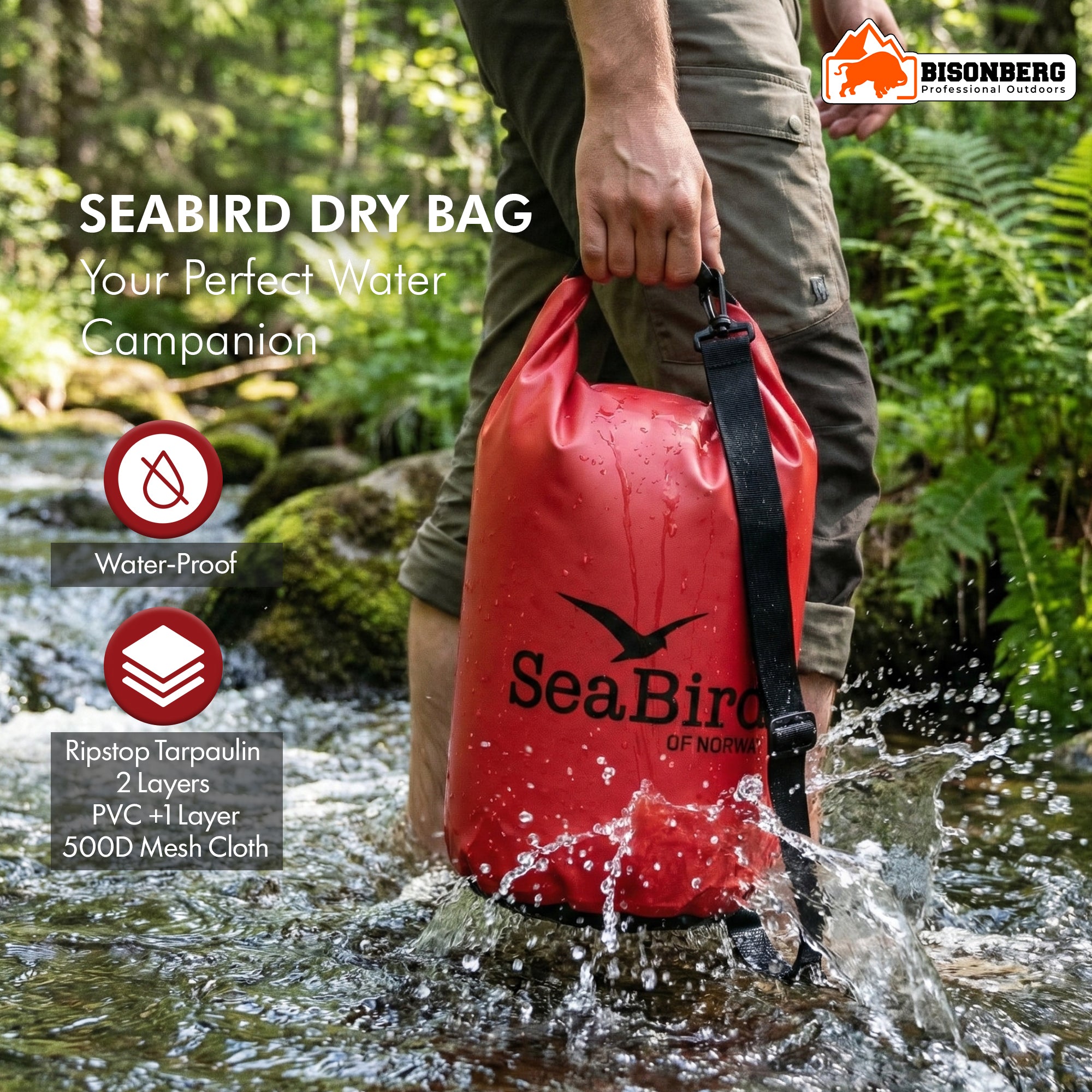 Waterproof Dry Bag – Durable Roll-Top Outdoor Gear Storage Sack image 1
