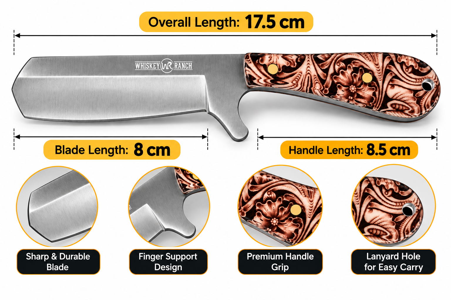 Bisonberg | Fixed Blade Knife – Outdoor Camping & Survival Knife