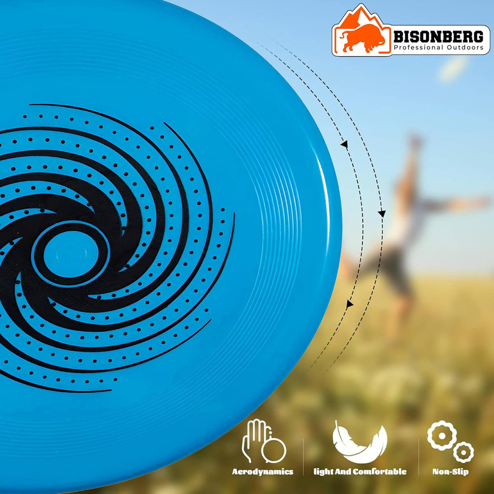 Bisonberg Frisbee for Outdoor Sports Games/Throwing Discs for Kids, Flying Disc Toy for Girls and Boys, Unbreakable Soft Flexible Plastic image 5