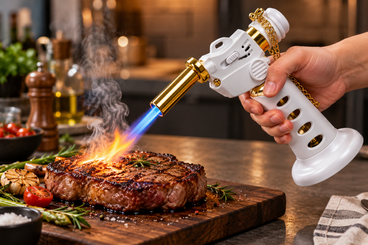 Bisonberg|Portable Mini- Butane Gas Torch ya Camping Blow Torch
