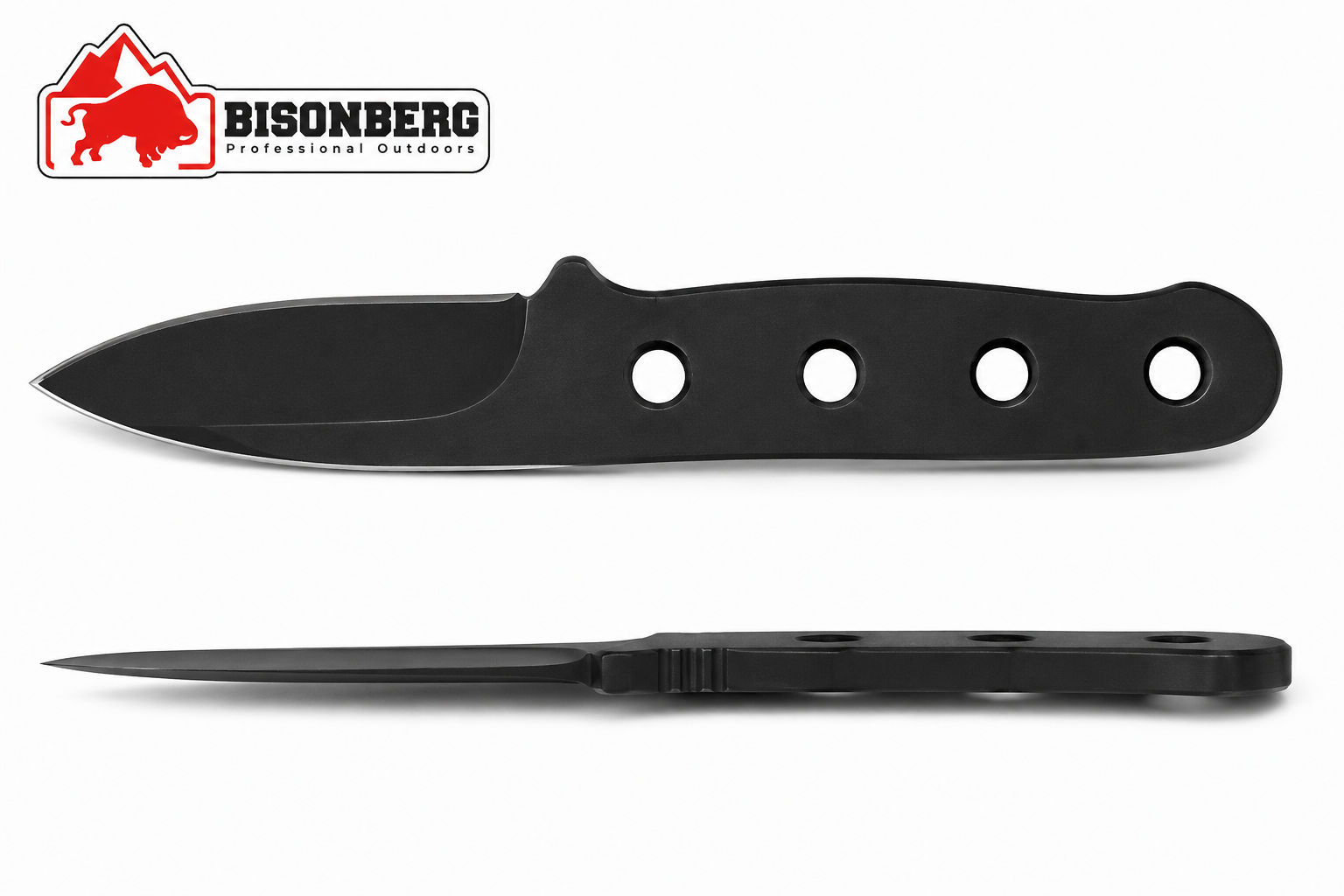 BISONBERG |Fixed Blade, Skeleton Handle Knife| Heavy Duty Survival Knife For Camping,Hunting & Outdoor Use