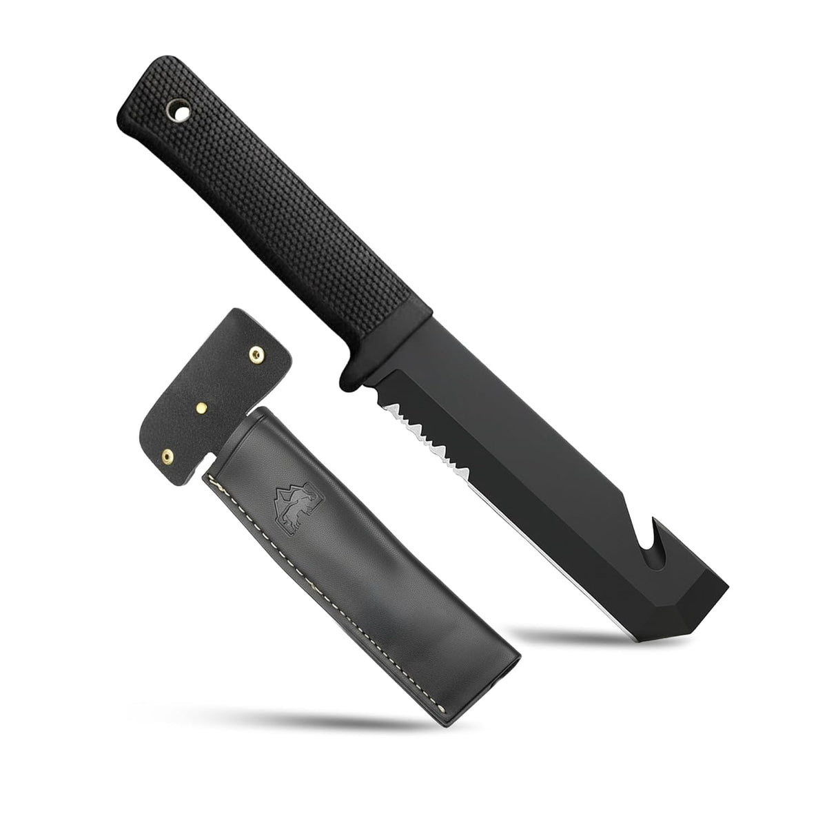 BISONBERG Kitchen Meat Knife for Chopping, Dicing and Mincing, Professional Chef Blade for Home Kitchen and Outdoor Camping (Cap Opener)