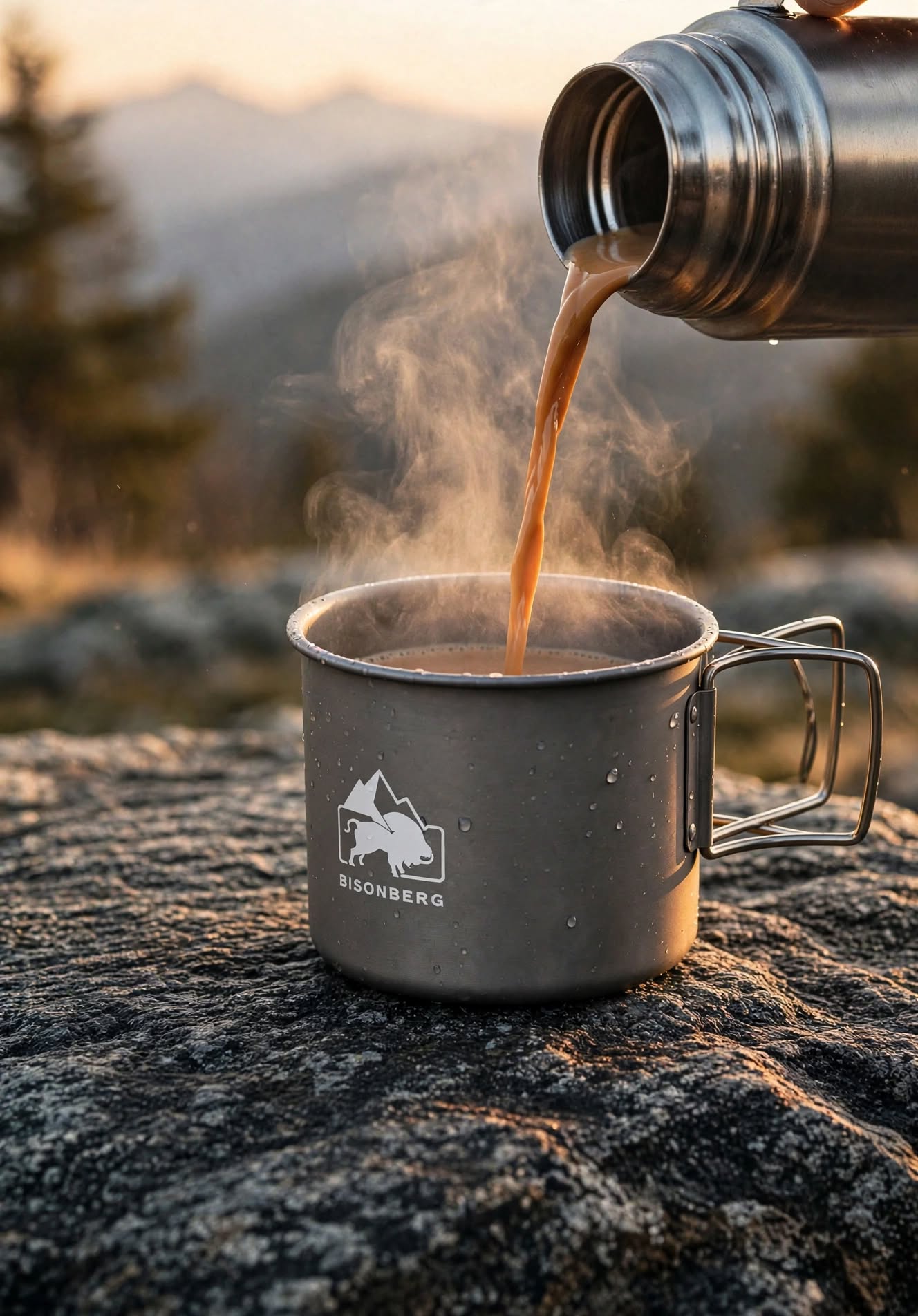 BISONBERG Aluminium Camping Cooking Pot with Lid – Lightweight Outdoor Cookware