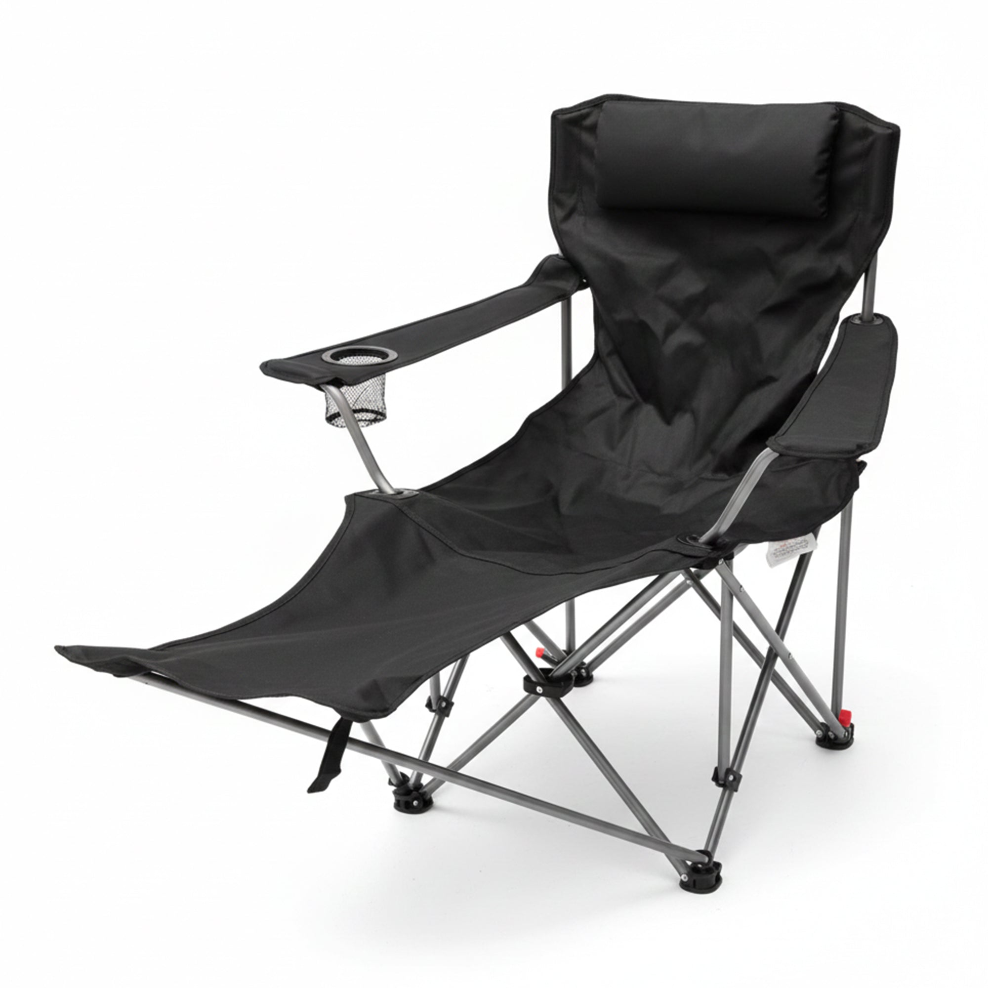 Reclining Camping Chair with Footrest – Portable Outdoor Lounge Seat image 0