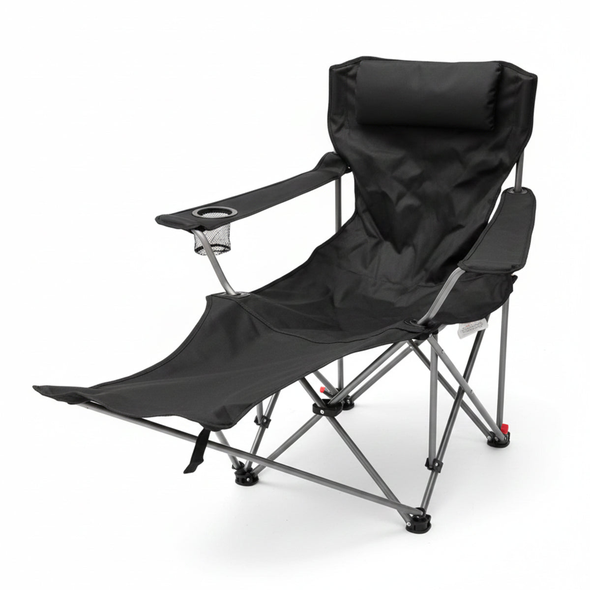 Reclining Camping Chair with Footrest – Portable Outdoor Lounge Seat image 0