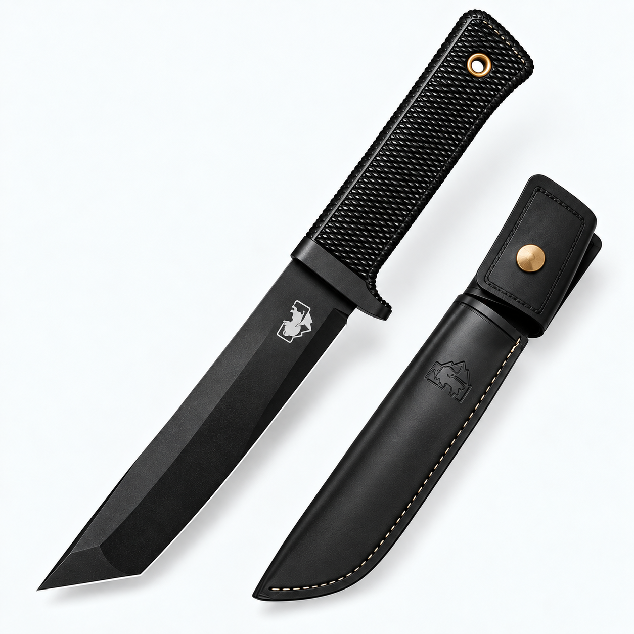 Long Blade Tactical Fixed Knife with Sheath | Heavy Duty Survival & Hunting Knife for Outdoor Use – Bisonberg