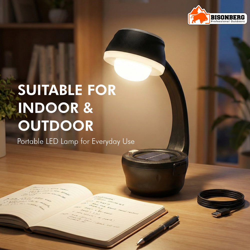 Solar Rechargeable Mushroom Lamp – Outdoor LED Garden & Camping Light image 1