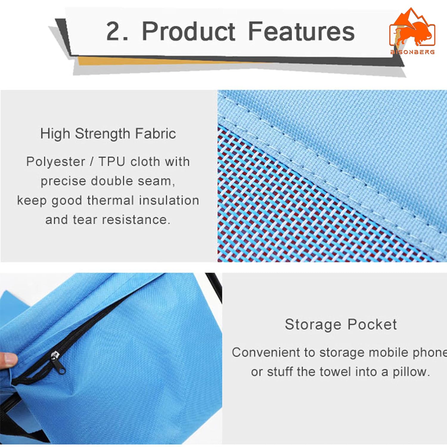 Portable Beach Mat Reclining Lounge Chair image 4