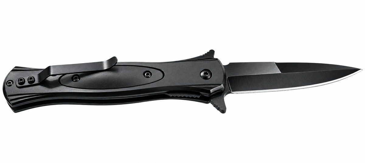 BISONBERG| Premium  Multi-functional Rescue  Black Pocket Folding Knife & Outdoor and Camping