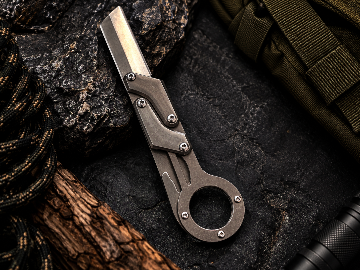 Bisonberg| Premium Stainless-Steel Folding Knife & Camping,Hiking, EDC, And Outdoor Activities