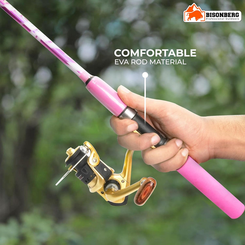 BISONBERG Tournament Quality Spinning Fishing Rod Set With Reel 210Cm image 1
