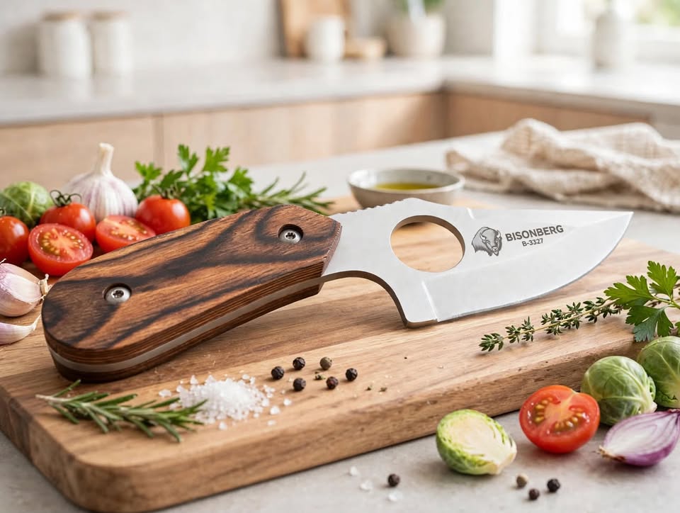 Kitchen Utility Knife, Wooden Handle, Professional Fruit and Vegetable Cutter, Portable- Knife Browning model 087 hunting knife with sheath