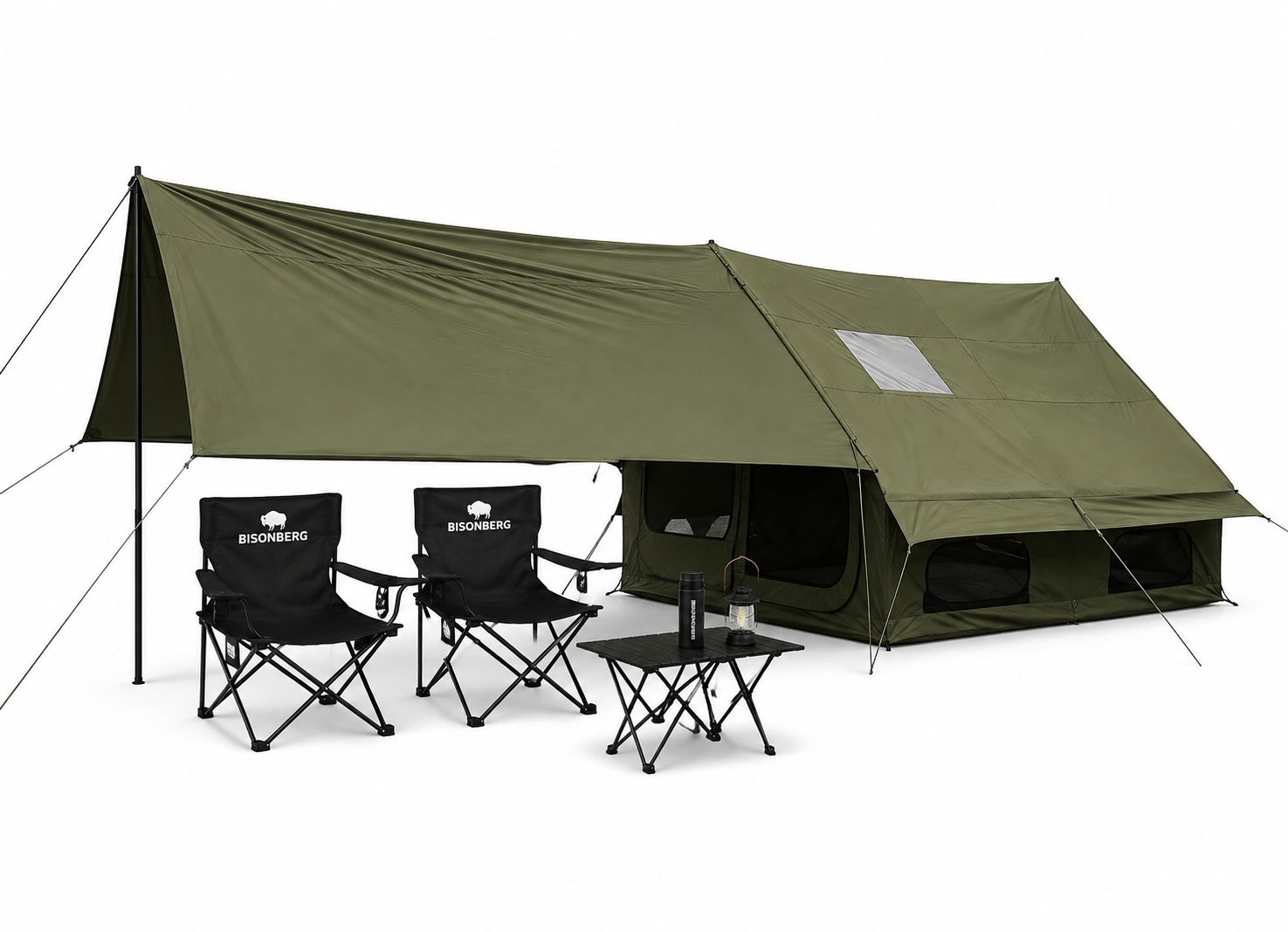 BISONBERG-Inflatable Camping a Air Tent – Waterproof Large Outdoor Family Shelter|