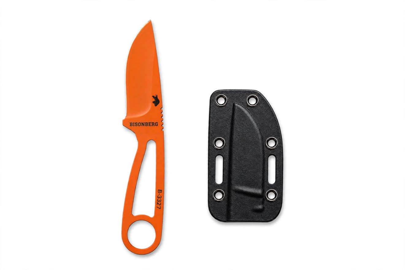 Bisonberg l  fixed Blade,Skeleton Handle,Kitchen Utility And Outdoor Camping Knife, Cutter|
