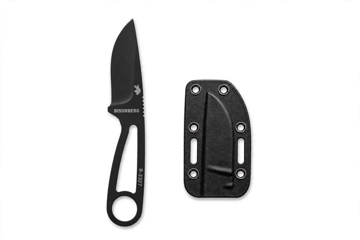 BISONBERG |Fixed Blade, Skeleton Handle Knife| Heavy Duty Survival Knife For Camping,Hunting & Outdoor Use